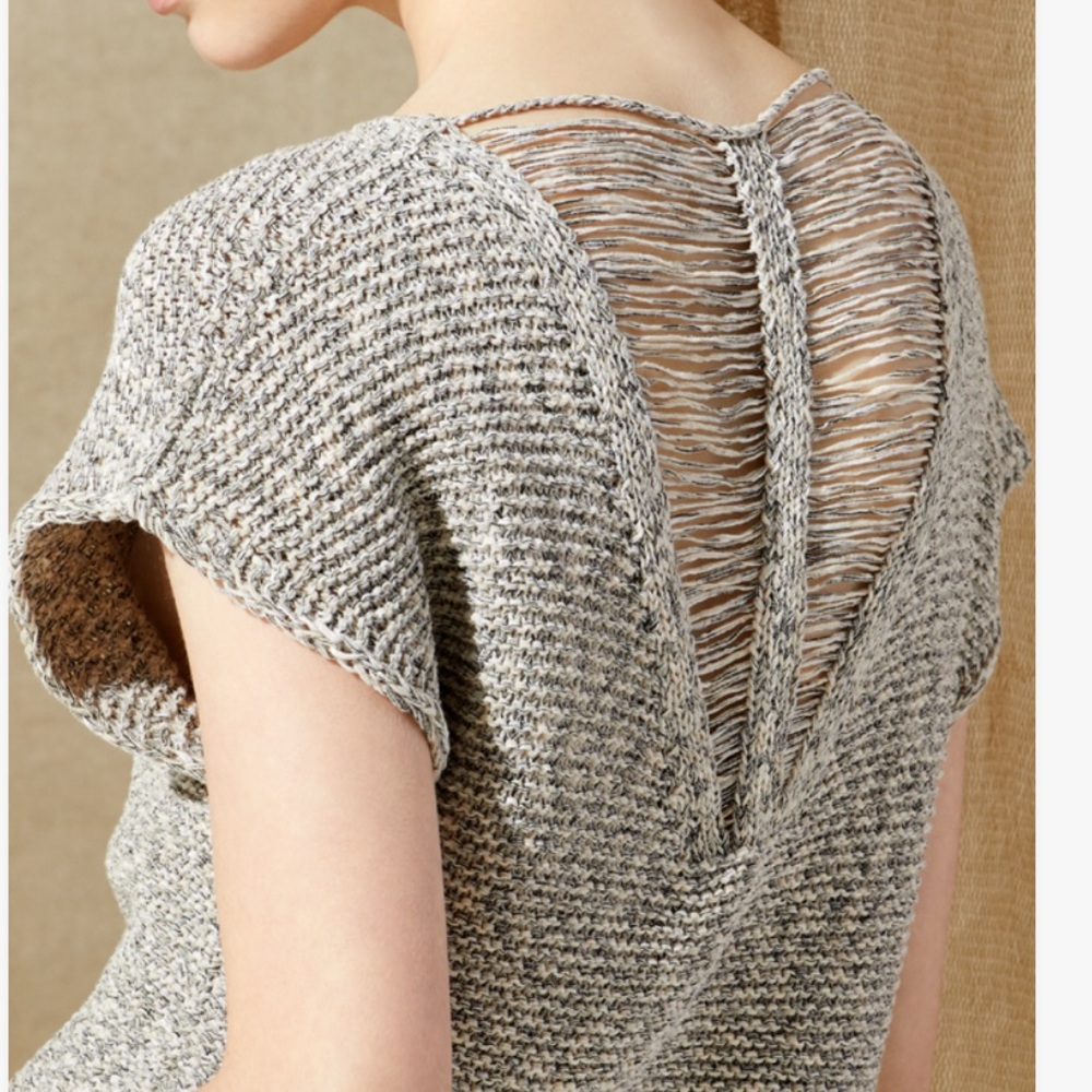 Etcetera Gray Knit Sweater